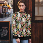Little Corella Australia Cockatoo Ugly Christmas Sweater Cacatua Sanguinea Banksia Seamless Black - Aussie Hoodie