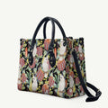 Little Corella Australia Cockatoo Leather Bag Cacatua Sanguinea Banksia Seamless Black - Aussie Hoodie