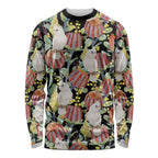 Little Corella Australia Cockatoo Long Sleeve Shirt Cacatua Sanguinea Banksia Seamless Black - Aussie Hoodie