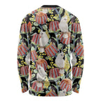Little Corella Australia Cockatoo Long Sleeve Shirt Cacatua Sanguinea Banksia Seamless Black - Aussie Hoodie