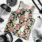 Little Corella Australia Cockatoo Men Tank Top Cacatua Sanguinea Banksia Seamless Black - Aussie Hoodie