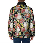 Little Corella Australia Cockatoo Padded Jacket Cacatua Sanguinea Banksia Seamless Black - Aussie Hoodie