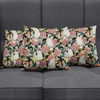 Little Corella Australia Cockatoo Pillow Cover Cacatua Sanguinea Banksia Seamless Black - Aussie Hoodie