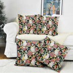 Little Corella Australia Cockatoo Pillow Cover Cacatua Sanguinea Banksia Seamless Black - Aussie Hoodie