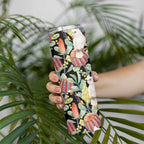 Little Corella Australia Cockatoo Skinny Tumbler Cacatua Sanguinea Banksia Seamless Black - Aussie Hoodie