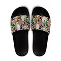 Little Corella Australia Cockatoo Slide Sandals Cacatua Sanguinea Banksia Seamless Black - Aussie Hoodie
