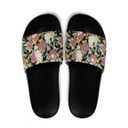 Little Corella Australia Cockatoo Slide Sandals Cacatua Sanguinea Banksia Seamless Black - Aussie Hoodie