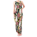 Little Corella Australia Cockatoo Tank Maxi Dress Cacatua Sanguinea Banksia Seamless Black - Aussie Hoodie