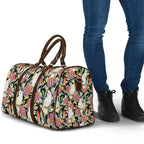 Little Corella Australia Cockatoo Travel Bag Cacatua Sanguinea Banksia Seamless Black - Aussie Hoodie