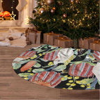 Little Corella Australia Cockatoo Tree Skirt Cacatua Sanguinea Banksia Seamless Black - Aussie Hoodie