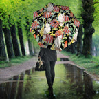 Little Corella Australia Cockatoo Umbrella Cacatua Sanguinea Banksia Seamless Black - Aussie Hoodie