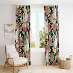 Little Corella Australia Cockatoo Window Curtain Cacatua Sanguinea Banksia Seamless Black - Aussie Hoodie