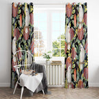 Little Corella Australia Cockatoo Window Curtain Cacatua Sanguinea Banksia Seamless Black - Aussie Hoodie