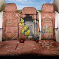 Australia Tawny Frogmouth Back Car Seat Cover Golden Wattle Banksia Aboriginal Art - Aussie Hoodie