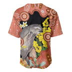 Australia Tawny Frogmouth Baseball Jersey Golden Wattle Banksia Aboriginal Art - Aussie Hoodie