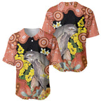 Australia Tawny Frogmouth Baseball Jersey Golden Wattle Banksia Aboriginal Art - Aussie Hoodie