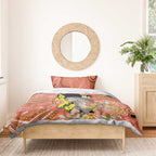 Australia Tawny Frogmouth Bedding Set Golden Wattle Banksia Aboriginal Art - Aussie Hoodie