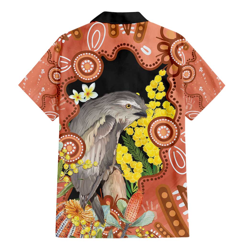 Australia Tawny Frogmouth Family Matching Mermaid Dress and Hawaiian Shirt Golden Wattle Banksia Aboriginal Art - Aussie Hoodie