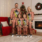 Australia Tawny Frogmouth Christmas Pajama Set Golden Wattle Banksia Aboriginal Art - Aussie Hoodie