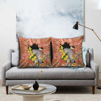 Australia Tawny Frogmouth Pillow Cover Golden Wattle Banksia Aboriginal Art - Aussie Hoodie