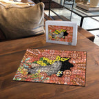 Australia Tawny Frogmouth Puzzle Golden Wattle Banksia Aboriginal Art - Aussie Hoodie