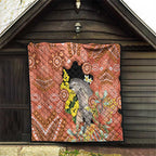 Australia Tawny Frogmouth Quilt Golden Wattle Banksia Aboriginal Art - Aussie Hoodie