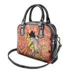 Australia Tawny Frogmouth Shoulder Handbag Golden Wattle Banksia Aboriginal Art - Aussie Hoodie