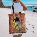 Australia Tawny Frogmouth Tote Bag Golden Wattle Banksia Aboriginal Art - Aussie Hoodie