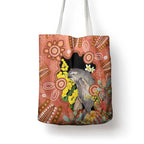 Australia Tawny Frogmouth Tote Bag Golden Wattle Banksia Aboriginal Art - Aussie Hoodie