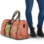 Australia Tawny Frogmouth Travel Bag Golden Wattle Banksia Aboriginal Art - Aussie Hoodie