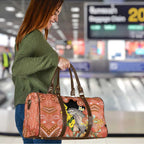 Australia Tawny Frogmouth Travel Bag Golden Wattle Banksia Aboriginal Art - Aussie Hoodie