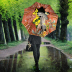 Australia Tawny Frogmouth Umbrella Golden Wattle Banksia Aboriginal Art - Aussie Hoodie