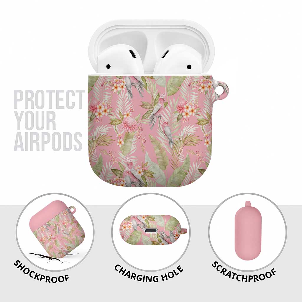 Australia Galah Cockatoo AirPods Case Eolophus Soseicapilla Couple Seamless Style - Aussie Hoodie