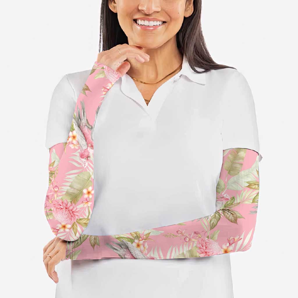 Australia Galah Cockatoo Arm Sleeves Eolophus Soseicapilla Couple Seamless Style - Aussie Hoodie