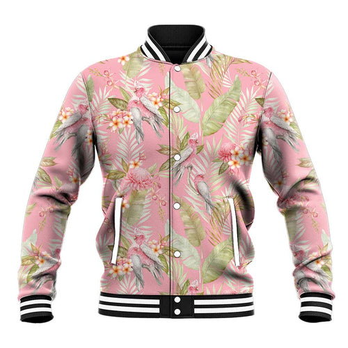 Australia Galah Cockatoo Baseball Jacket Eolophus Soseicapilla Couple Seamless Style - Aussie Hoodie