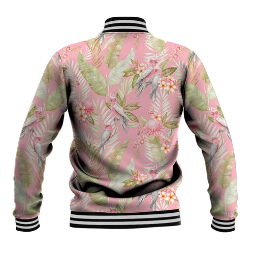 Australia Galah Cockatoo Baseball Jacket Eolophus Soseicapilla Couple Seamless Style - Aussie Hoodie