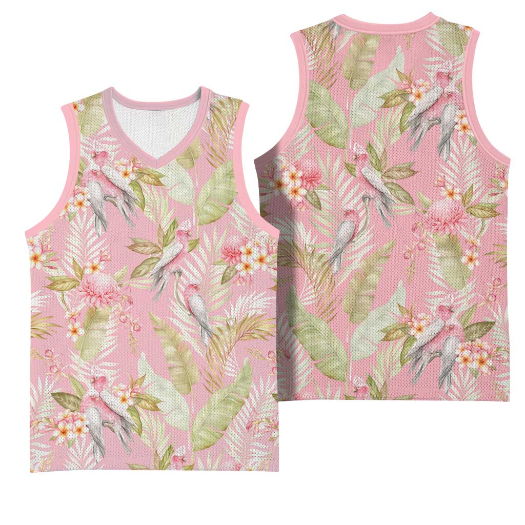 Australia Galah Cockatoo Basketball Jersey Eolophus Soseicapilla Couple Seamless Style - Aussie Hoodie