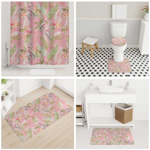 Australia Galah Cockatoo Bathroom Set Eolophus Soseicapilla Couple Seamless Style - Aussie Hoodie