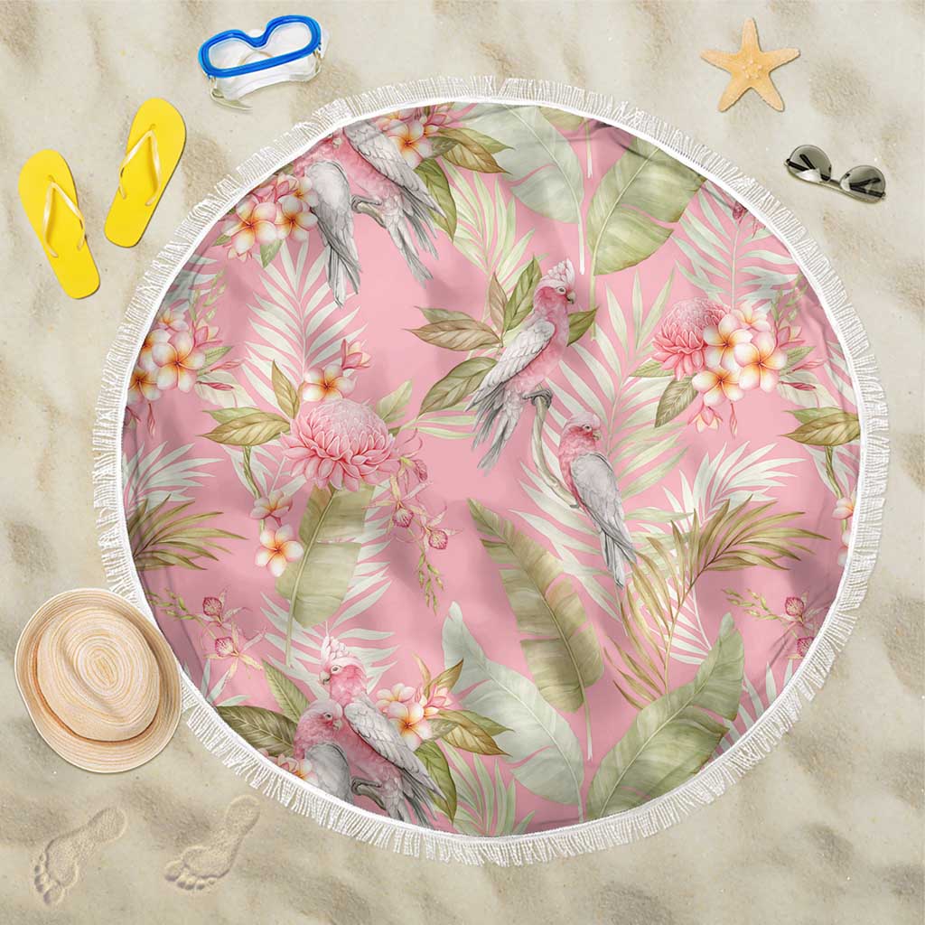Australia Galah Cockatoo Beach Blanket Eolophus Soseicapilla Couple Seamless Style - Aussie Hoodie
