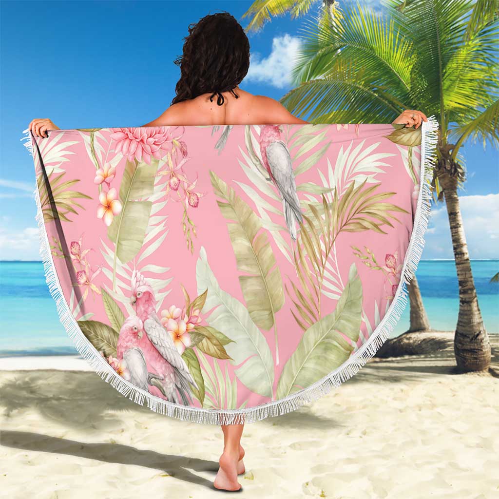 Australia Galah Cockatoo Beach Blanket Eolophus Soseicapilla Couple Seamless Style - Aussie Hoodie