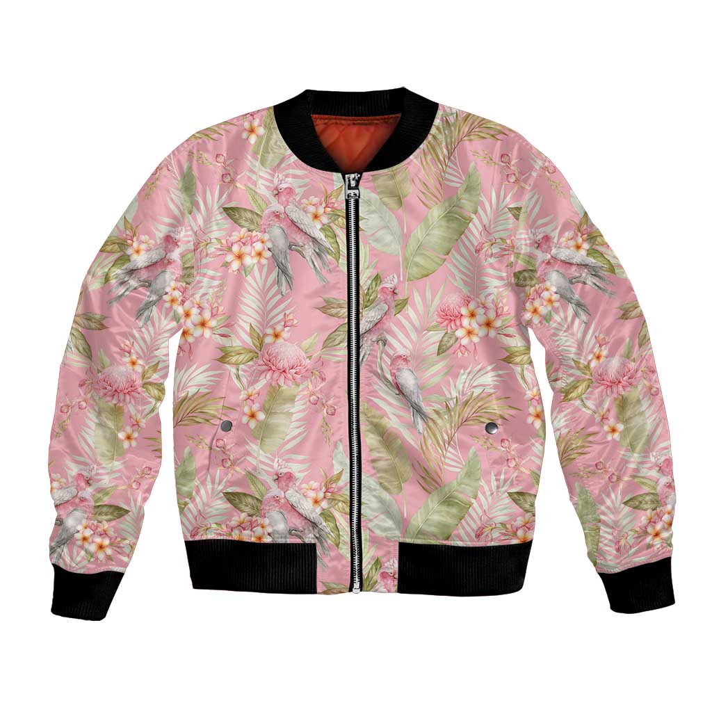 Australia Galah Cockatoo Bomber Jacket Eolophus Soseicapilla Couple Seamless Style - Aussie Hoodie