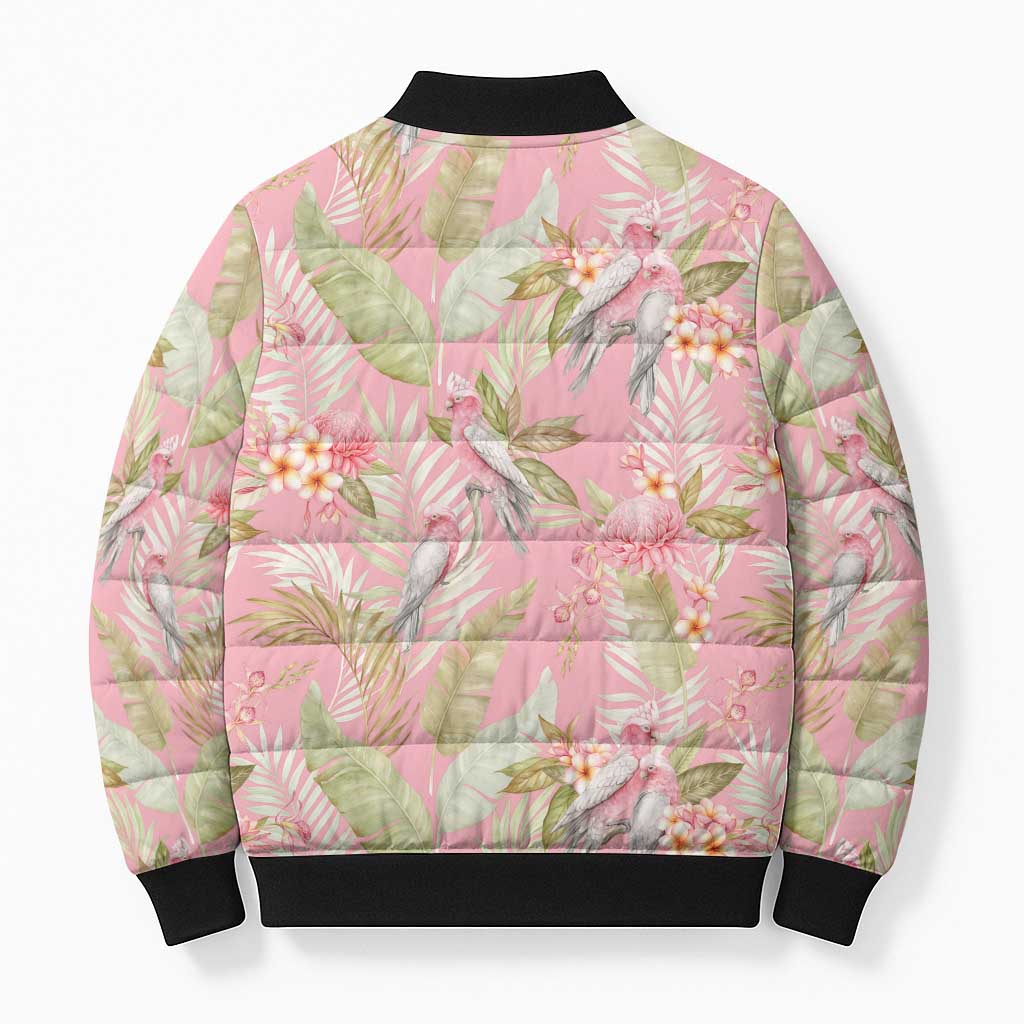 Australia Galah Cockatoo Bomber Puffer Jacket Eolophus Soseicapilla Couple Seamless Style - Aussie Hoodie