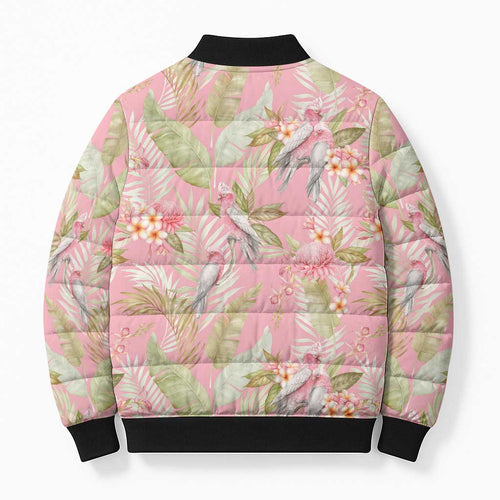 Australia Galah Cockatoo Bomber Puffer Jacket Eolophus Soseicapilla Couple Seamless Style - Aussie Hoodie