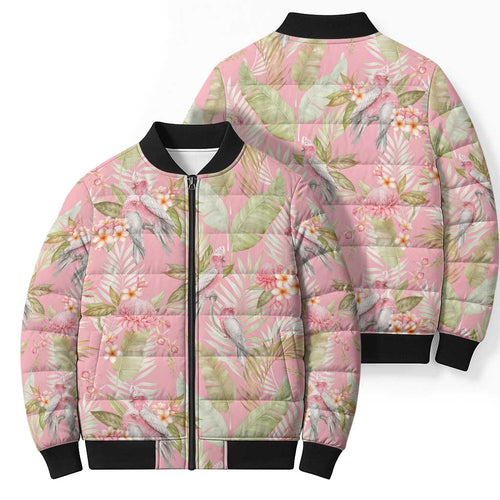 Australia Galah Cockatoo Bomber Puffer Jacket Eolophus Soseicapilla Couple Seamless Style - Aussie Hoodie
