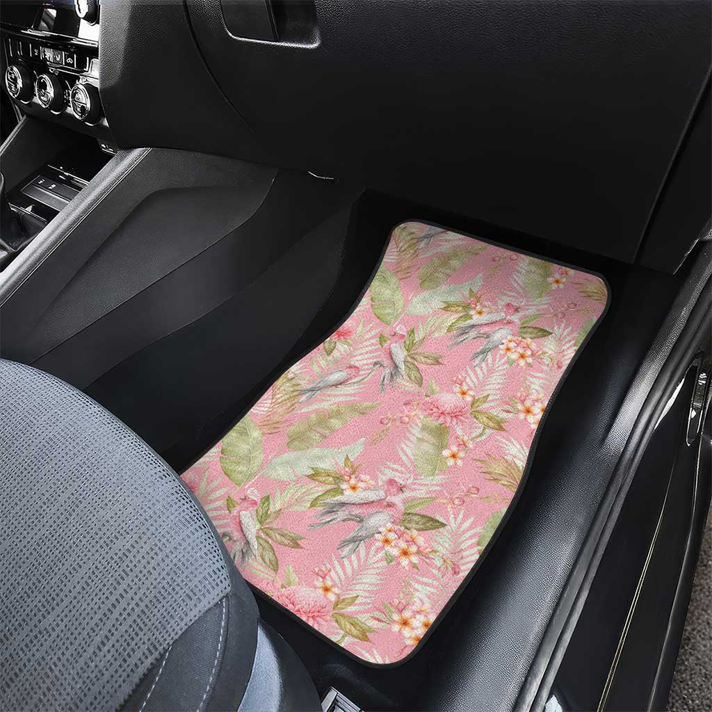 Australia Galah Cockatoo Car Mats Eolophus Soseicapilla Couple Seamless Style - Aussie Hoodie