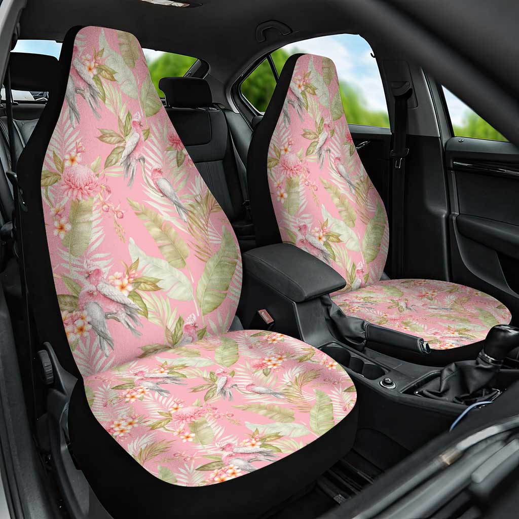 Australia Galah Cockatoo Car Seat Cover Eolophus Soseicapilla Couple Seamless Style - Aussie Hoodie