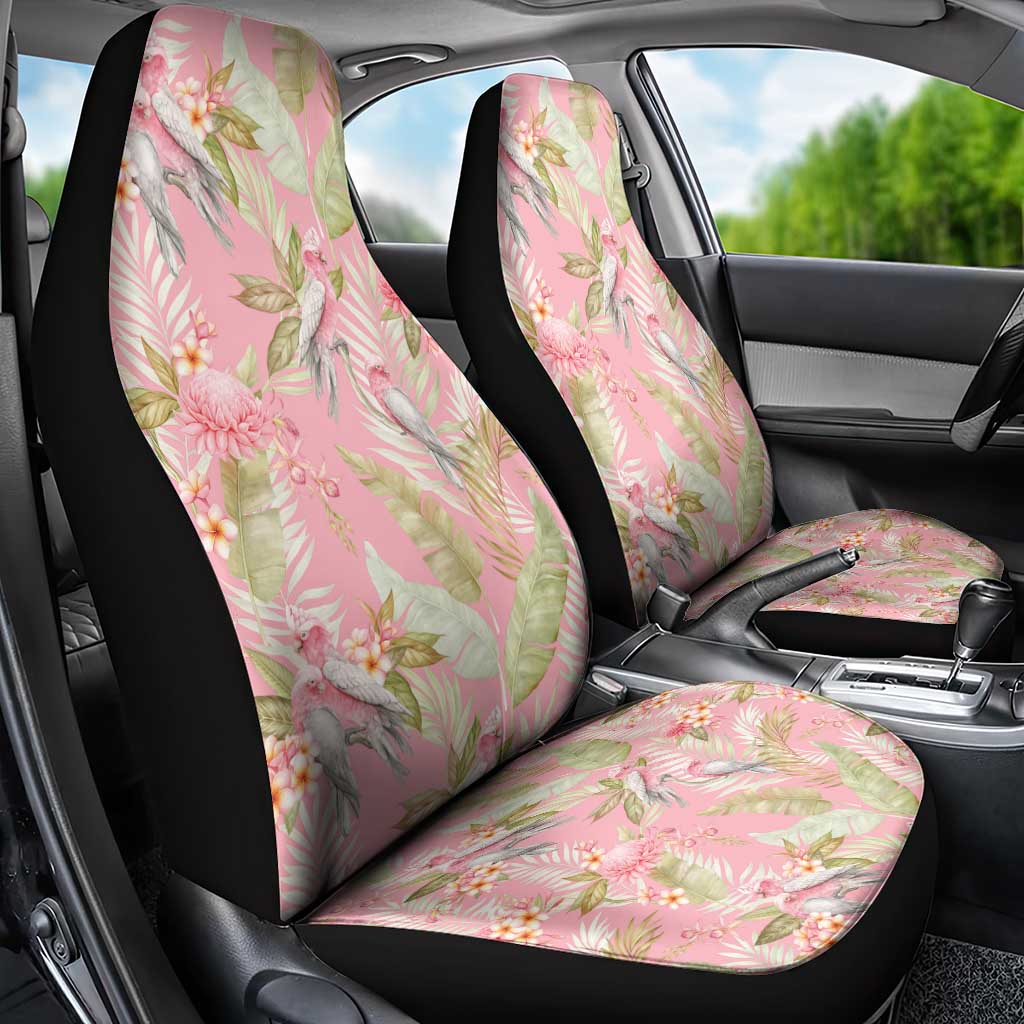 Australia Galah Cockatoo Car Seat Cover Eolophus Soseicapilla Couple Seamless Style - Aussie Hoodie