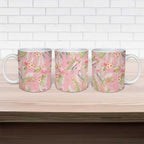 Australia Galah Cockatoo Ceramic Mug Eolophus Soseicapilla Couple Seamless Style - Aussie Hoodie