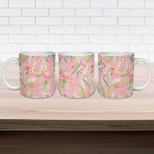 Australia Galah Cockatoo Ceramic Mug Eolophus Soseicapilla Couple Seamless Style - Aussie Hoodie