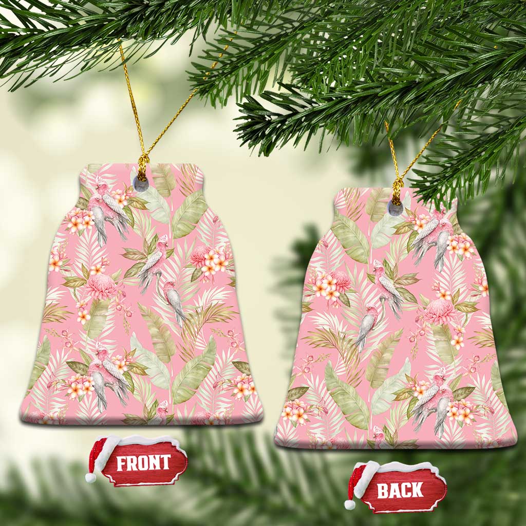 Australia Galah Cockatoo Ceramic Ornament Eolophus Soseicapilla Couple Seamless Style - Aussie Hoodie